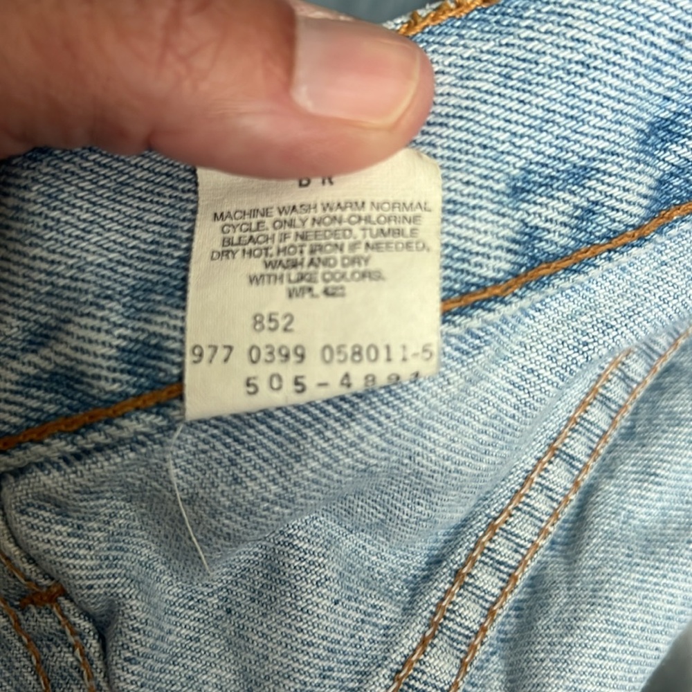 Levi’s Vtg 90s Men's Relaxed Light Blue Jeans Sz 32x30 ❤️ - Picture 6 of 6